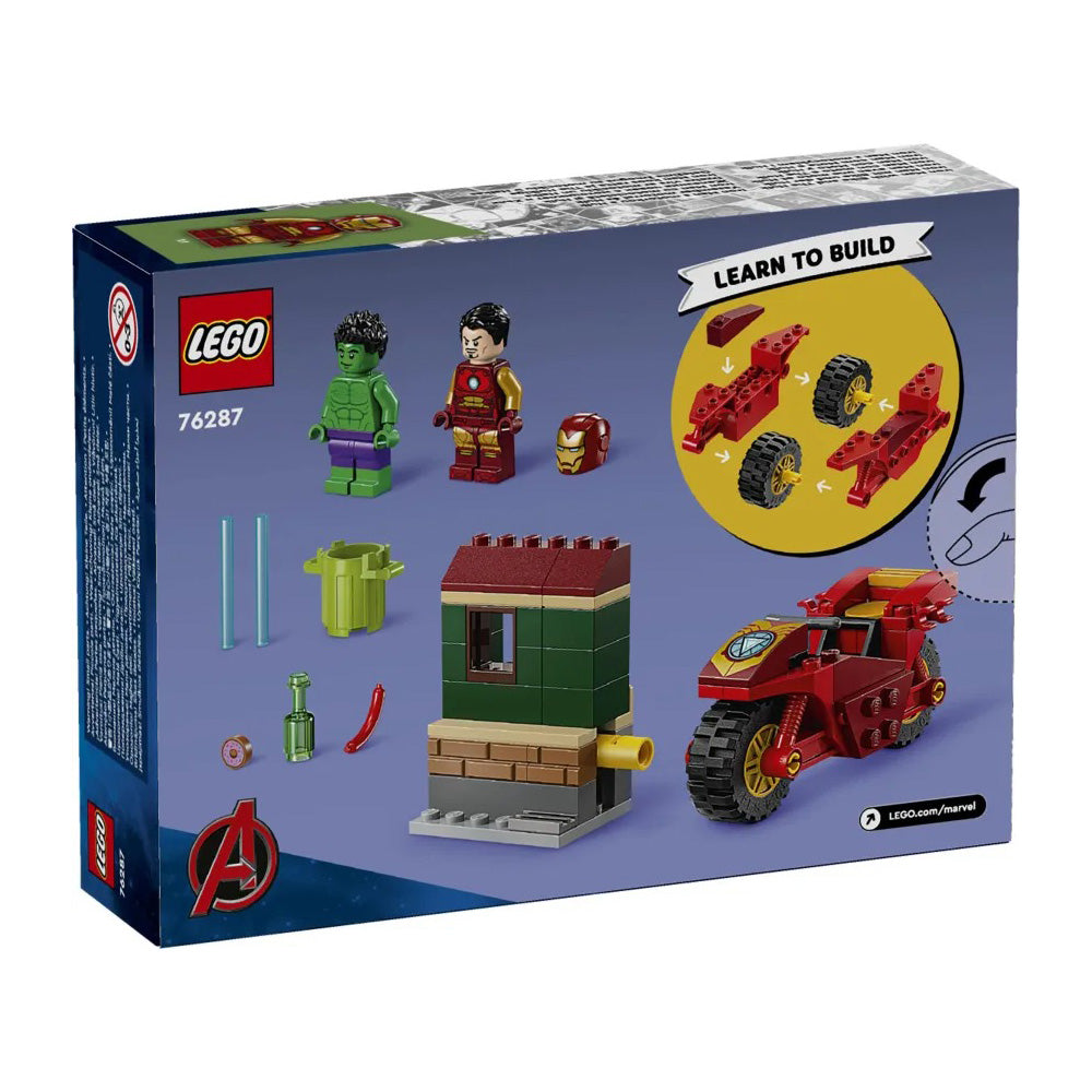 Lego76287 Lego Super Heroes Iron Man With Bike & The Hulkpapell.gr